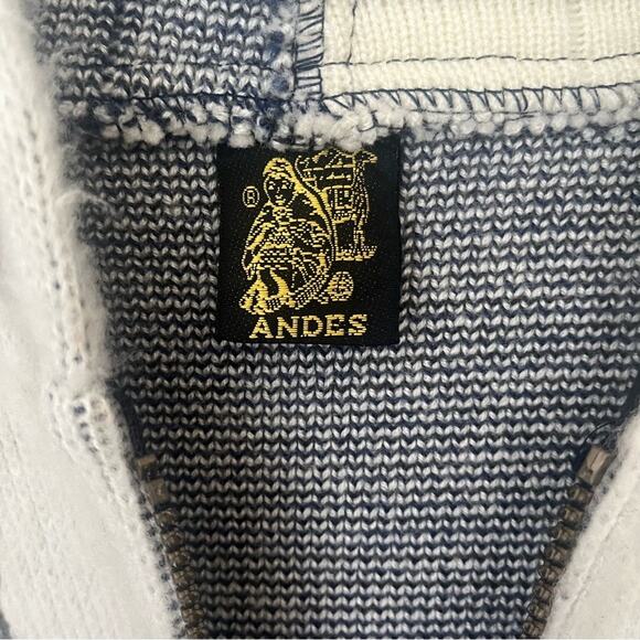 Andes Sun Good Thunderbird Alpaca Knit Hoodie Size XL - Picture 3 of 4